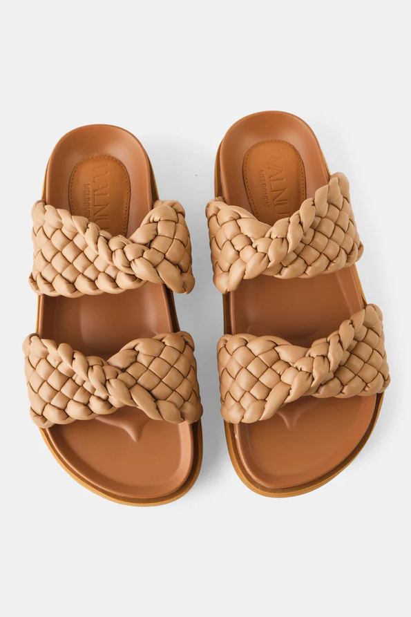 Walnut Mim Slide // Light Tan