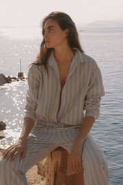 Arcaa Ines Shirt // Clay Stripe