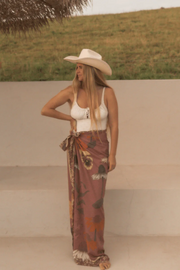 Wandering Folk Glades Sarong // Cedar