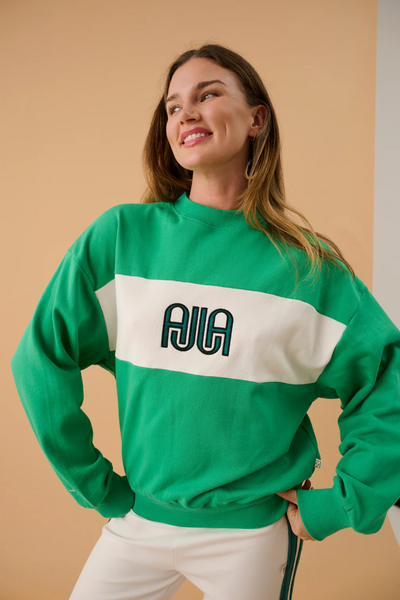 Araminta James AJ Sweatshirt // Tropical Green