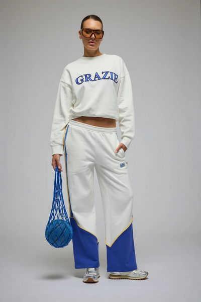 Araminta James Grazie Sweatshirt // Warm White