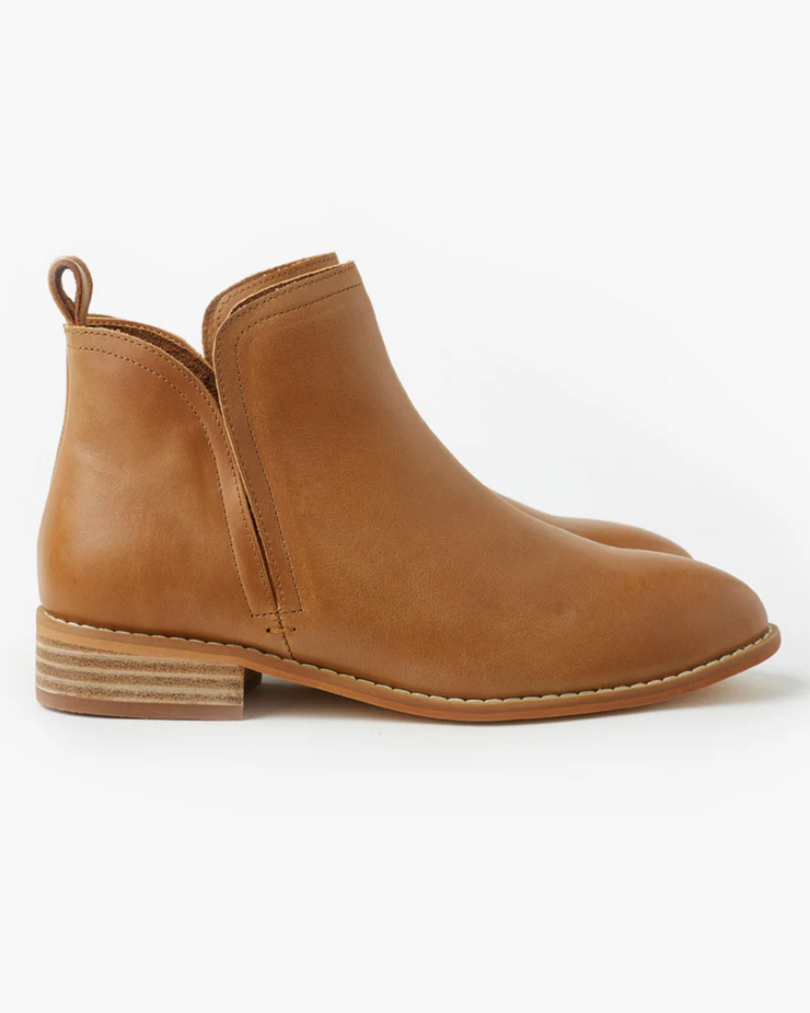 Walnut Douglas Leather Boot // Tan