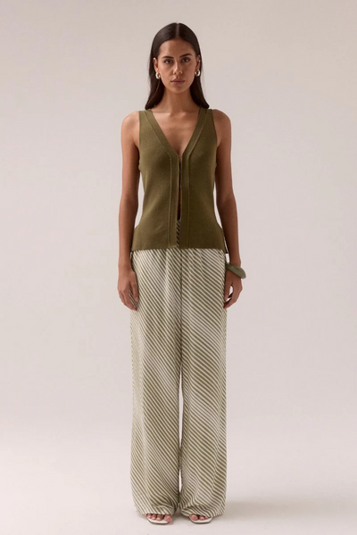 Sovere Vista Pants // Olive Stripe