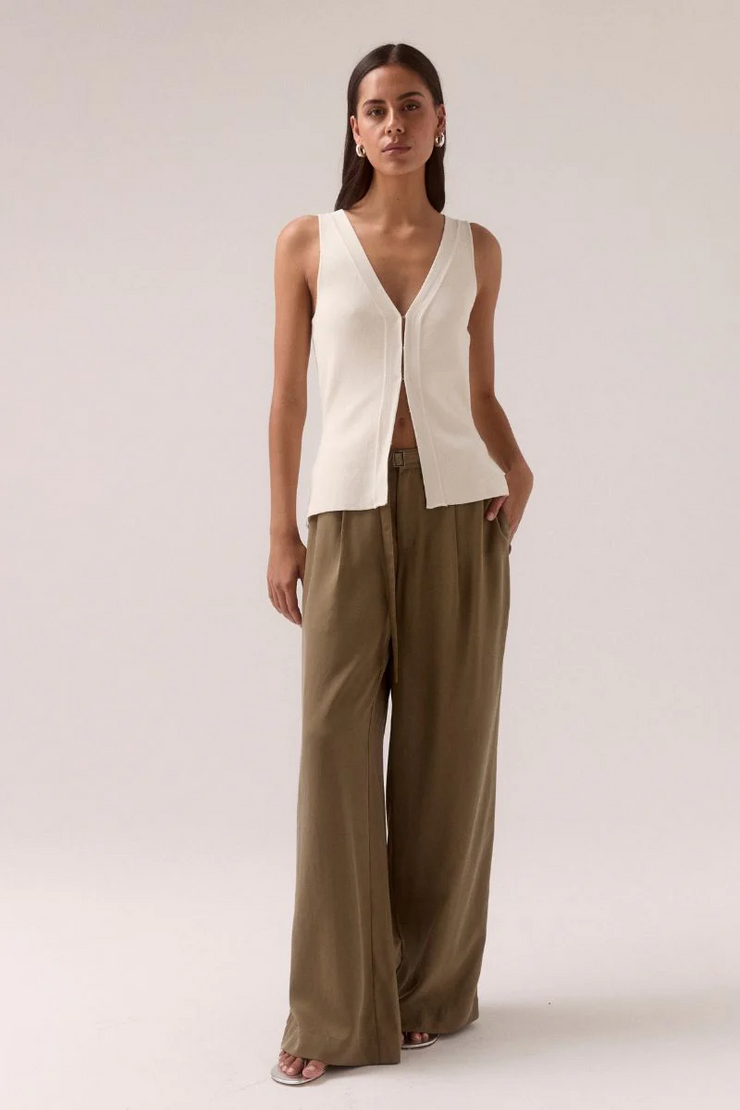 Sovere Sentiment Knit Top // Chalk