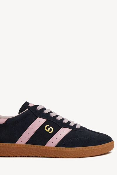 Goodsole 2001 Parellel // Navy Suede & Pink Leather