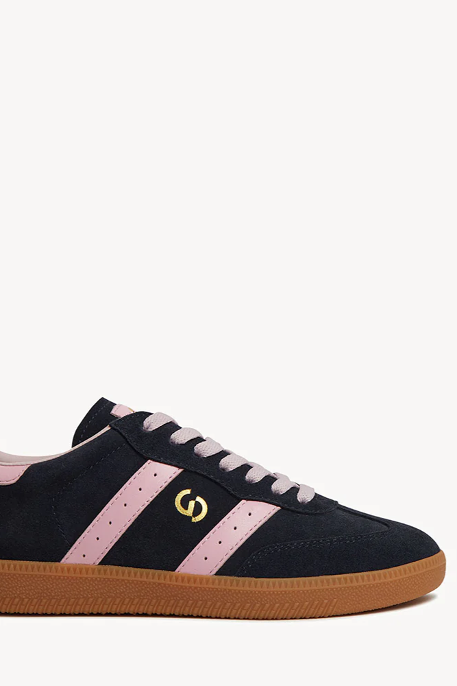 Goodsole 2001 Parellel // Navy Suede & Pink Leather