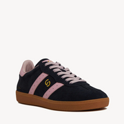 Goodsole 2001 Parellel // Navy Suede & Pink Leather