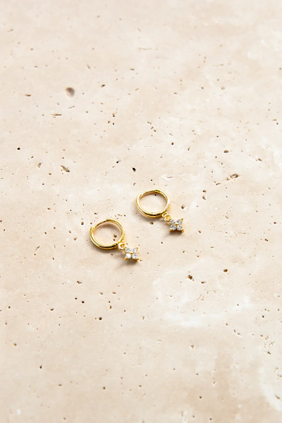 Love From Lilou Jessie Hoop Earrings // Gold