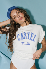 Cartel And Willow Sadie Tee // White Azure