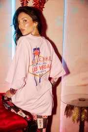 Sabbi The Very Oversized Lady Luck Tee // Pink