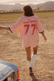 Sabbi The Very Oversized Got My Pink Back Tee // Flamingo Racing