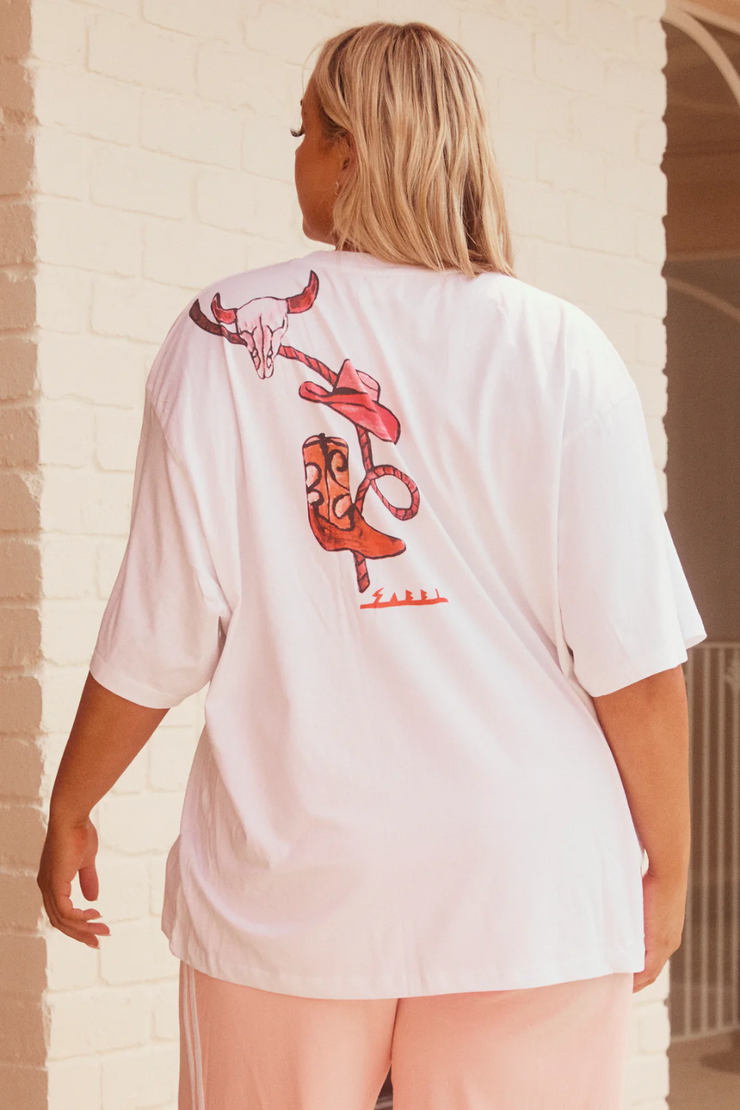 Sabbi The Very Oversized Darlin Tee // Bright White