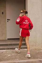 Araminta James Ciao Bonjour Sweatshirt // Cherry