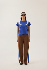 Araminta James Mi Scusi Baby Tee // Ultramarine