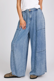 One Teaspoon Marissa Palazzo Pants // Denim Blue
