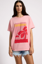 One Teaspoon Caribbean Boyfriend Tee // Pink