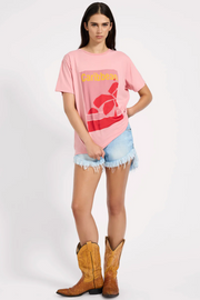 One Teaspoon Caribbean Boyfriend Tee // Pink