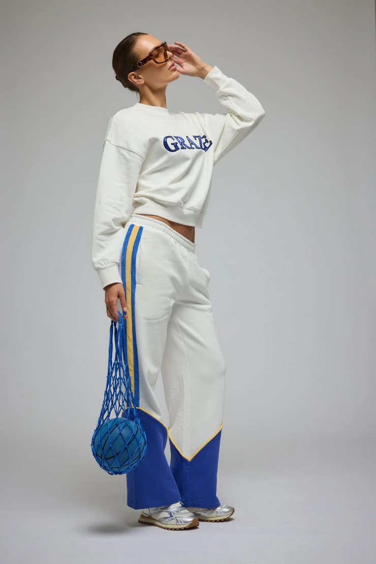 Araminta James Grazie Sweatshirt // Warm White