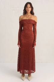 Mon Renn Flora Lace Dress // Wine