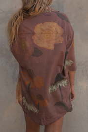 Wandering Folk Glades Over Swim Shirt // Cedar