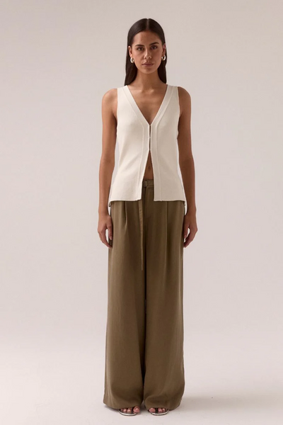 Sovere Sentiment Knit Top // Chalk