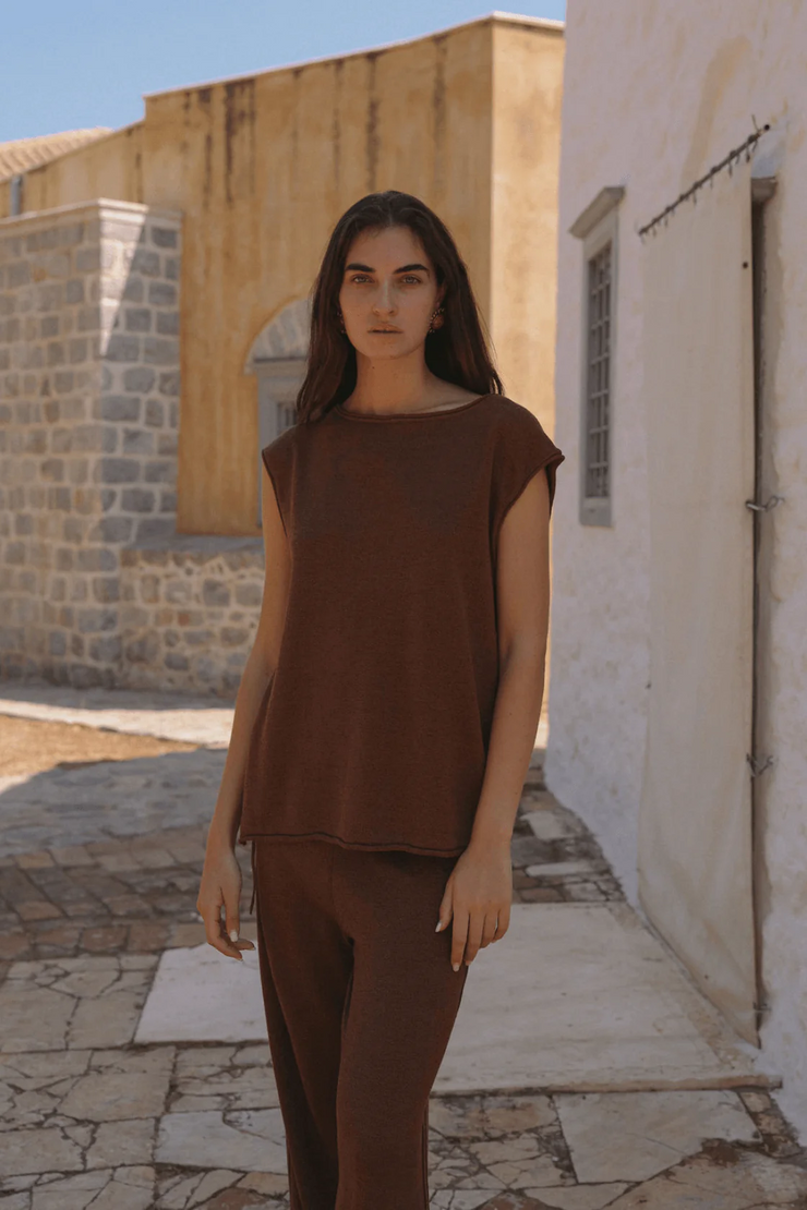 Arcaa Tie Side Top // Clay