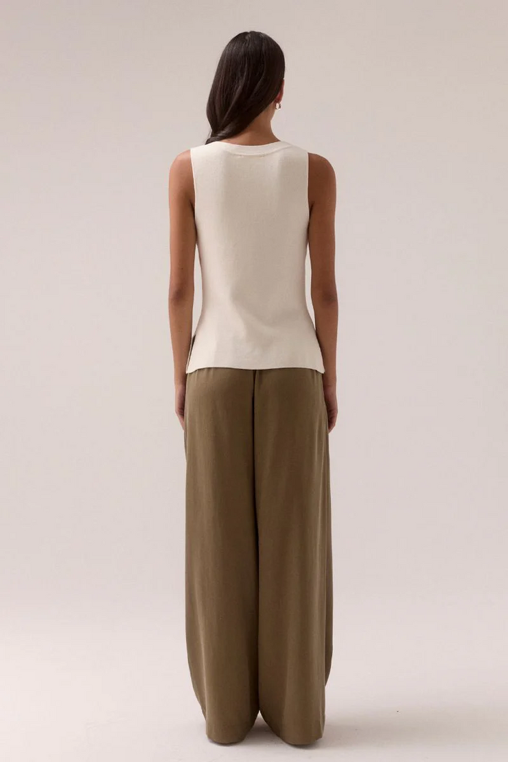 Sovere Sentiment Knit Top // Chalk