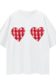 Maku The Label Tee // Gingham Hearts