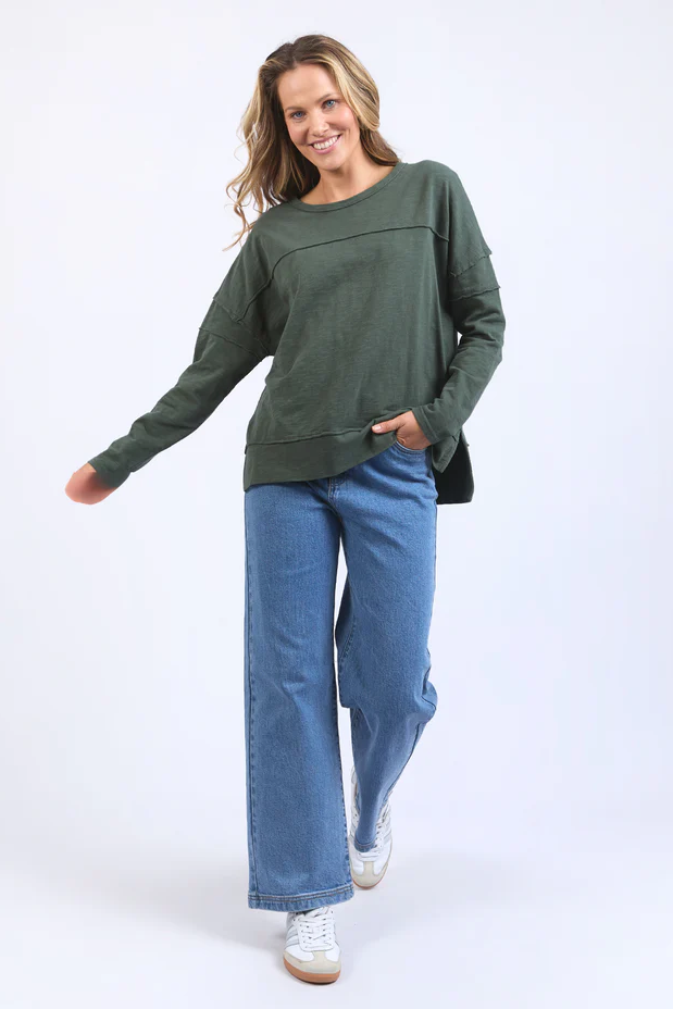 Foxwood Jayne Throw On Top // Khaki