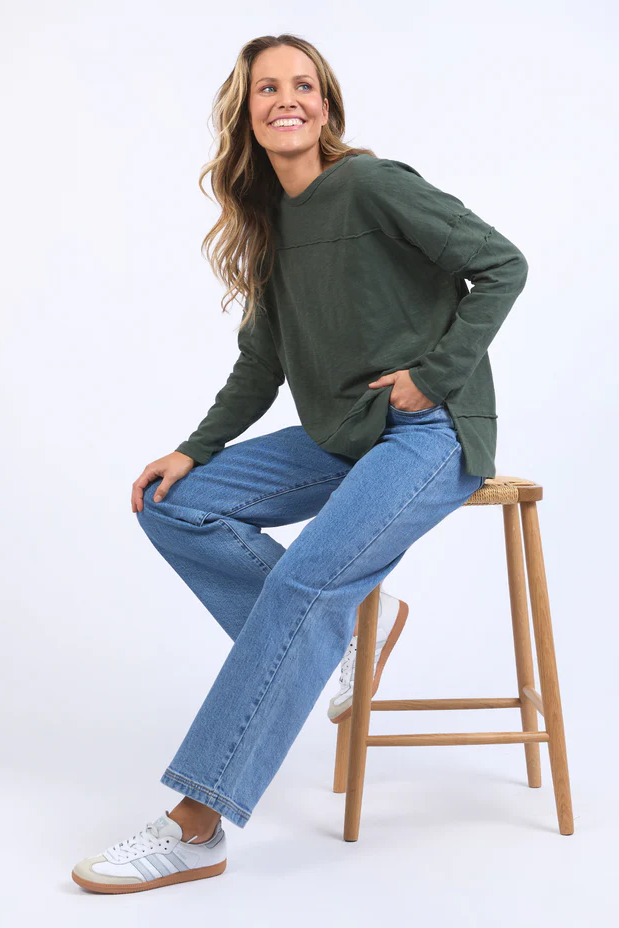 Foxwood Jayne Throw On Top // Khaki