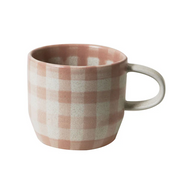 Robert Gordon Check Mug // Soft Terracotta