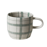 Robert Gordon Tartan Check Mug // Duck Egg