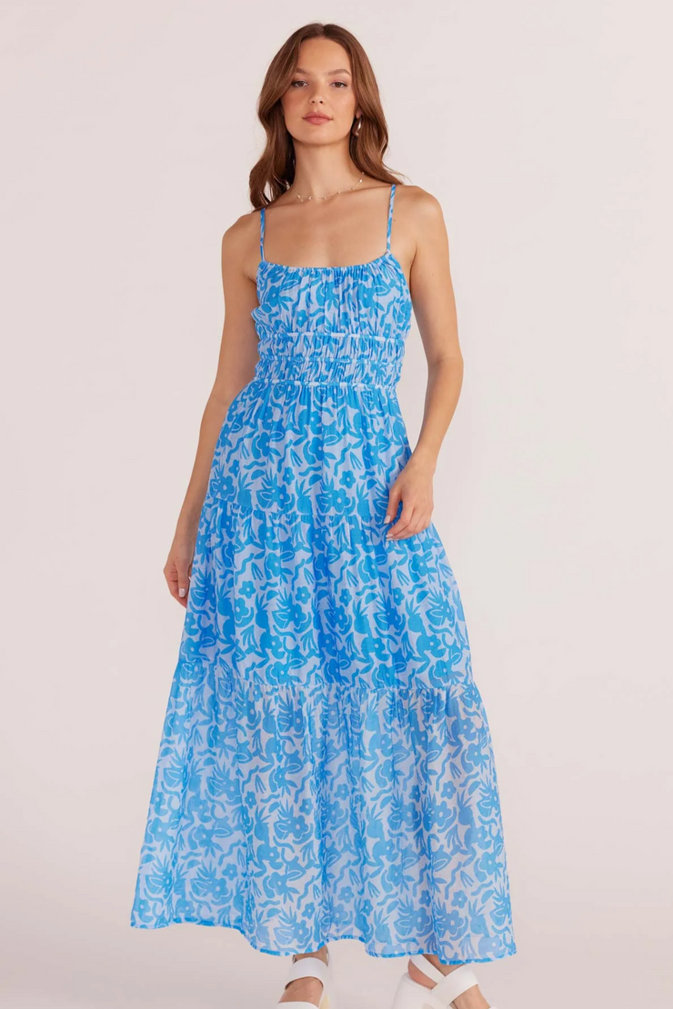 Mink Pink Enza Maxi Dress // Blue Floral