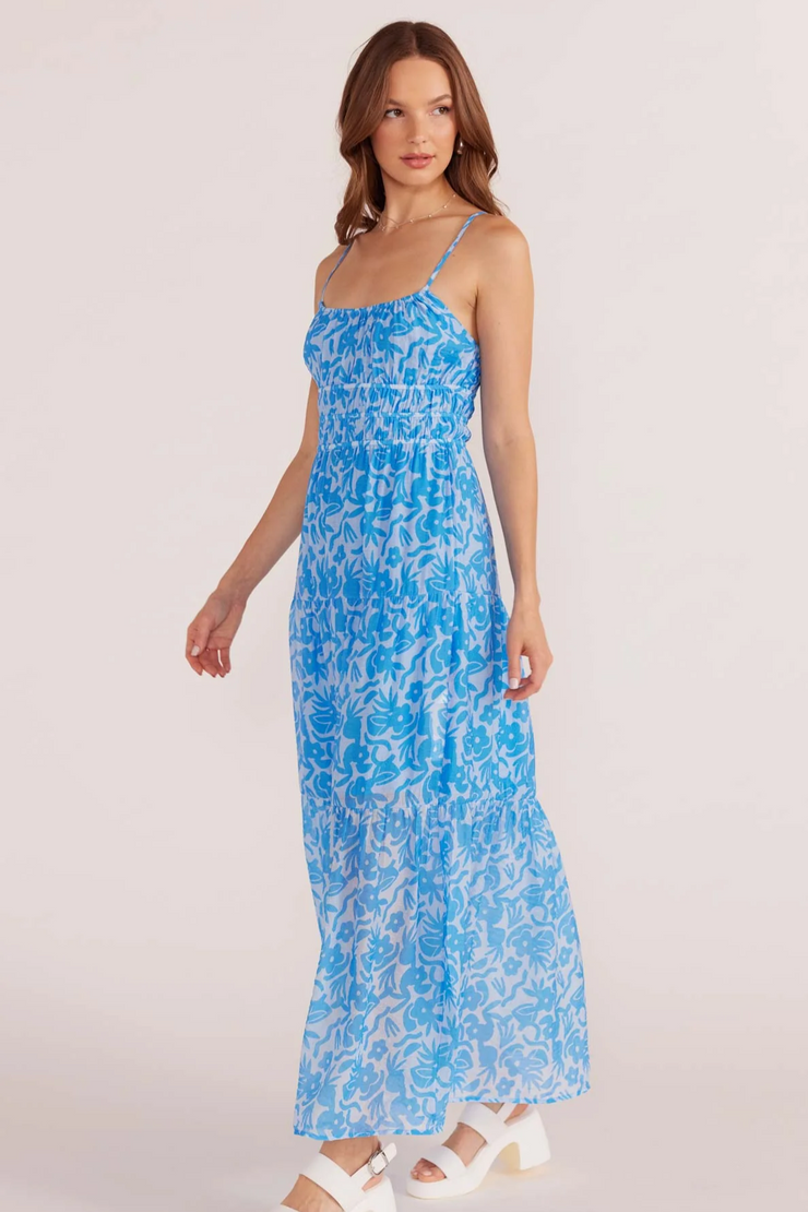 Mink Pink Enza Maxi Dress // Blue Floral