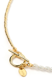 Arms of Eve Jacinta Pearl Necklace // Gold
