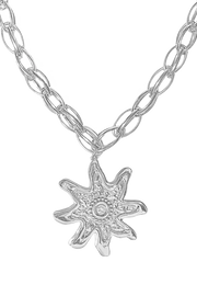 Mountain And Moon Aria Necklace // Silver