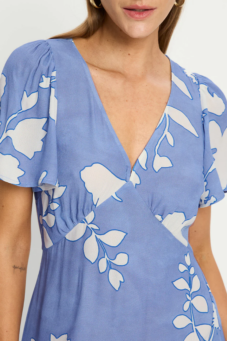 Kivari Amelie Midi Dress // Cornflower Blue