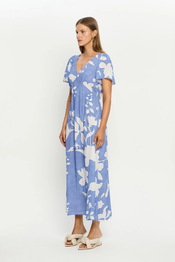 Kivari Amelie Midi Dress // Cornflower Blue
