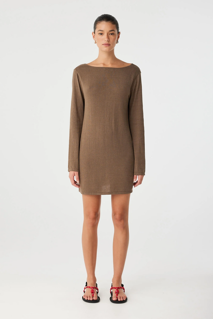 Arcaa Paloma Reversible Dress // Cacao