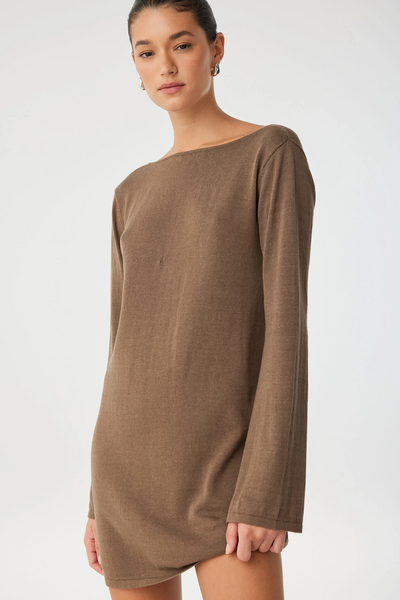 Arcaa Paloma Reversible Dress // Cacao