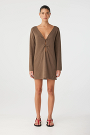Arcaa Paloma Reversible Dress // Cacao