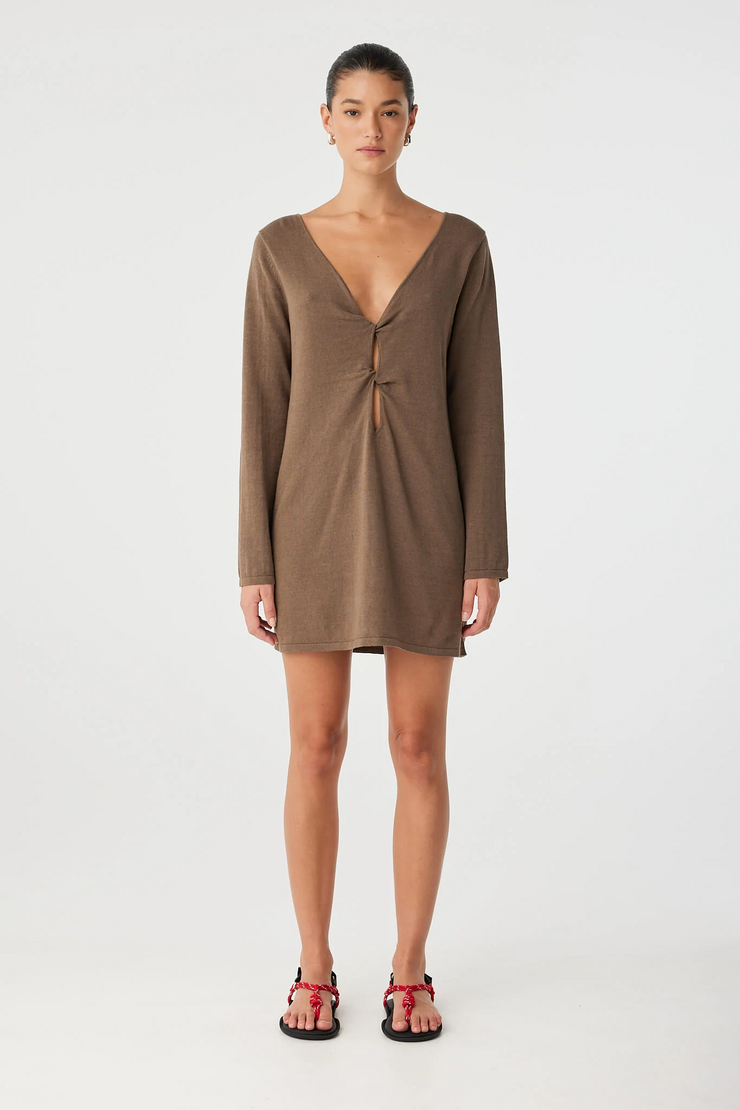 Arcaa Paloma Reversible Dress // Cacao