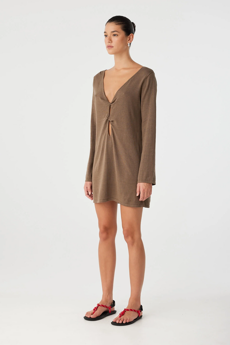 Arcaa Paloma Reversible Dress // Cacao