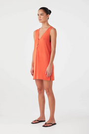 Arcaa Paloma Reversible Mini Dress // Mandarin