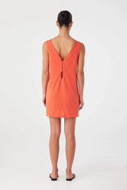 Arcaa Paloma Reversible Mini Dress // Mandarin