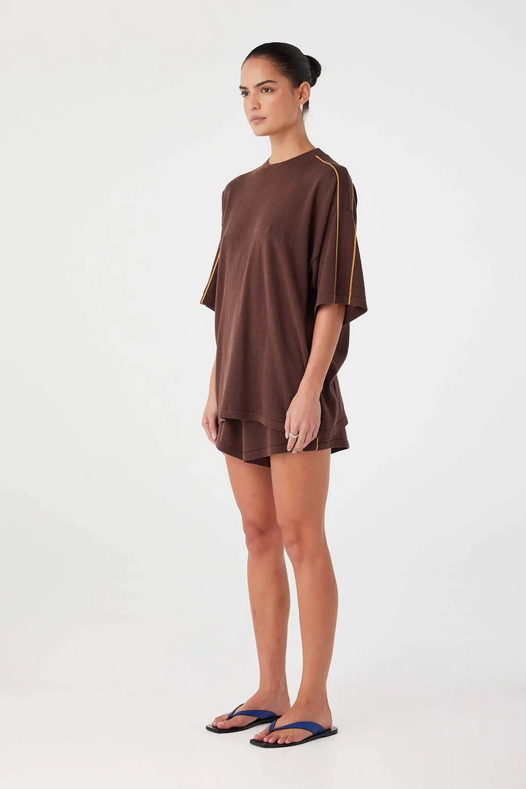 Arcaa Pippa Oversized Tee // Espresso