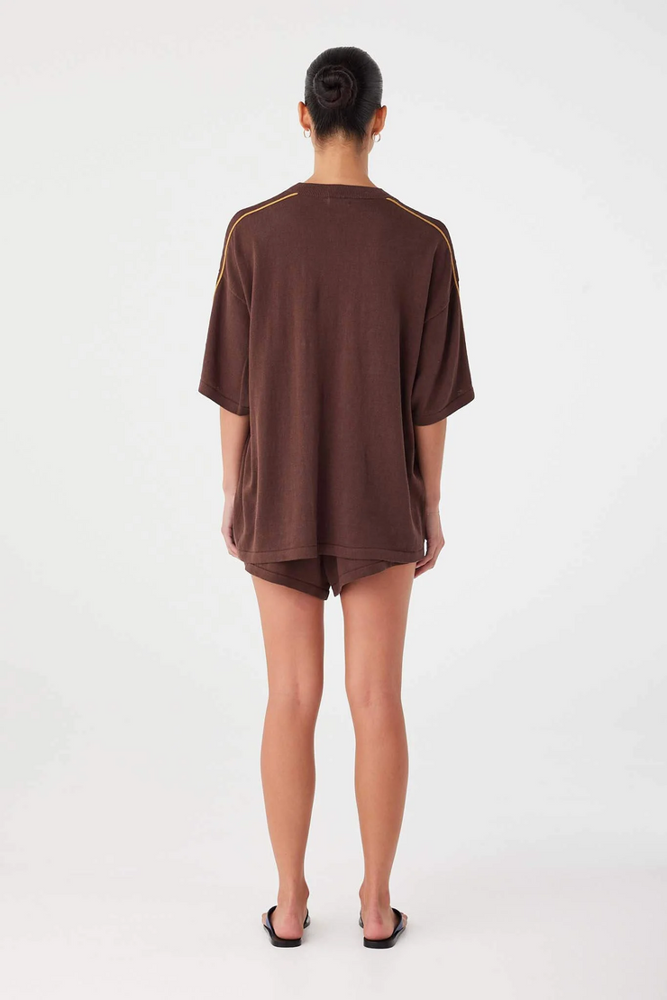 Arcaa Pippa Oversized Tee // Espresso