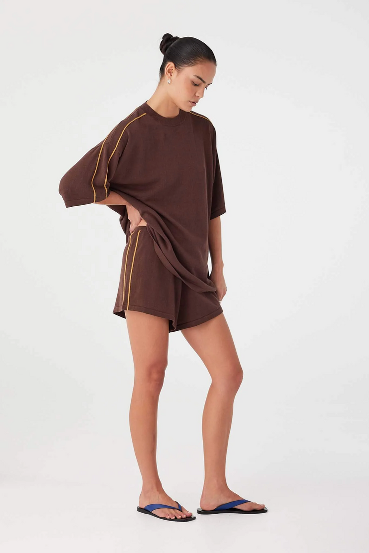 Arcaa Pippa Oversized Tee // Espresso