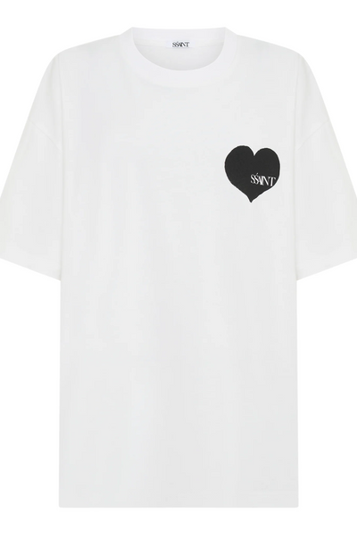 SSAINT heart tee // Black