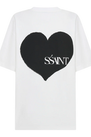 SSAINT heart tee // Black